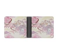 SWQNHTYC Pavilion Flower Women's Small Wallet Change Pouch Leather Card Wallet Organizer