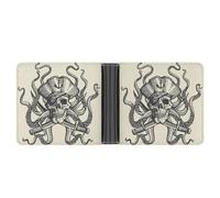 SWQNHTYC Pirate Skull Wallet Women Bifold Multi Card Slots Ladies Mini Purse