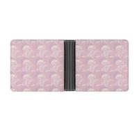 SWQNHTYC Purple Pink Moon Womens Pocket Wallet Case Leather Bifold Credit Card Holder