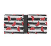 SWQNHTYC Red Watermelon Women's Small Wallet Change Pouch Leather Card Wallet Organizer
