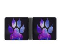 SWQNHTYC Starry Purple Women's Small Wallet Change Pouch Leather Card Wallet Organizer