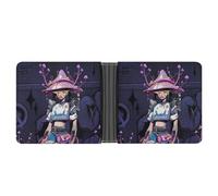 SWQNHTYC Surreal Girl Women's Small Wallet Change Pouch Leather Card Wallet Organizer