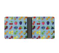 SWQNHTYC Various Fruits Women's Small Wallet Change Pouch Leather Card Wallet Organizer