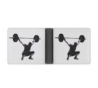 SWQNHTYC Weightlifting Wallet Women Bifold Multi Card Slots Ladies Mini Purse