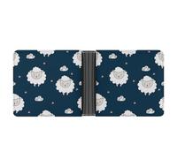 SWQNHTYC White Cute Lamb Womens Pocket Wallet Case Leather Bifold Credit Card Holder