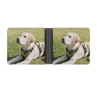 SWQNHTYC White Labrador Dog Women's Small Wallet Change Pouch Leather Card Wallet Organizer