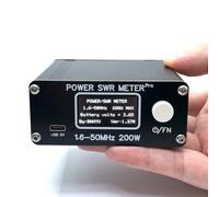 SWR Meter 200W 1.6-50MHz HF Frequency Band Shortwave Power Standing Waves Meter Digital Display with 1.29 Inch OLED Screen Type-C Interface