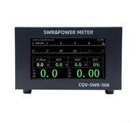 SWR Power Meter CQV-SWR-508 200W Digital Standing Wave Meter Work From 1.8-54Mhz, With Type-C And 4000MAh Battery, For AM, CW, FM And FT8 And Other Modes, 132 * 100 * 82mm