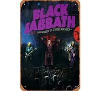 Swrlzvzn Black Sabbath Metal Poster Vintage Tin Sign for Cafe Bar Pub Home Wall Decor Metal Signs 8x12 inches