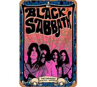 Swrlzvzn Black Sabbath Poster Metal Tin Sign Retro Wall Signs for Home Bar Pub Decor Vintage Family Poster 8x12 inches
