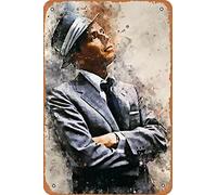 Swrlzvzn Frank Sinatra Poster Tin Sign Vintage Metal Sign for Home Bar Man Cave Hanging Decor Gift Metal Plaque Poster 8x12 Inch