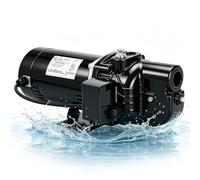 SWS100 1 HP Cast Iron Shallow Well Jet Pump, Wells Up to 25 ft | 115/230V Dual Voltage with Automatic Pressure Switch, Water Booster Pump for Home Well, Lawn Sprinkler & Garden Irrigation