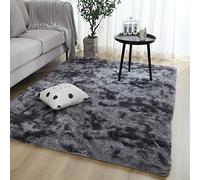 Swsen Living Room Rug Ultra Soft - Modern Fluffy Rugs Extra Large Small Medium Rectangular Size - Indoor Shaggy Area Carpets Washable Non Shedding for Bedroom Home Decor, DarkGrey, 50 x 160 cm