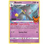 SWSH Lost Origin 073/196 Banette (Pikachu Pumpkin Stamp)