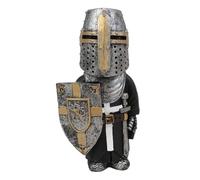 Swtgaah Garden Gnome Statue Knight Statue Knight Gnome Sculpture Knight Guardian Sculpture Garden Gnome Ornaments Suitable for Gardens Lawns and Courtyards (Right A)
