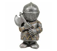 Swtgaah Garden Gnome Statue Knight Statue Knight Gnome Sculpture Knight Guardian Sculpture Garden Gnome Ornaments Suitable for Gardens Lawns and Courtyards (Right E)