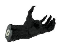 Swtgaah Resin Witch's Hand Pendant 23 x 13 x 11 cm Ideal for Halloween Lovers as Decoration or Jewellery Resin Creepy Hand Image Witch's Hand Wall Hanging Statues (Black)