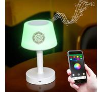 Swthlge Quran Speaker - Muslim Bluetooth Speaker Digital APP Remote Control Night Light Desk Lamp ，Home Decoration Table Lamp for Kids Quran Recitation, Eid Mubarak hajj Gifts