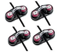 SWTHM 4PCS Kayak Cam Cleat, Sailing Boat Cam Cleat Set Rope Cleats Aluminium Alloy Boat Rope Buckle Holder Boat Rowing Fast Entry Cleats for Kayak, Canoes, Boats