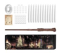 SWTHM Floating Candles with Wand Remote, 6-Hour Timer Hanging Magic Candle Flickering Warm Light LED Flameless Candles Xmas Electric Taper Candle for Halloween Christmas Decor (12)