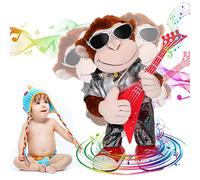 SWTOIPIG Dancing Monkey Plush Toy Singing Dance Monkey Shape Toy for Children Adults Gift Home Decoration (Dancer + Singer + Body Shake and Guitar Shake)