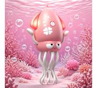 SWTOIPIG Electric Dancing Octopus Toy with Led Light and Music, Kids Electric Crawling Octopus Tummy Time Toy, Rechargeable Interactive Sensory, Perfect Christmas Birthday Gift (Red)