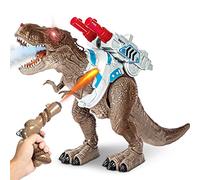 SWTOIPIG Remote Control Dinosaur Toys, LED Light Up Walking and Roaring Realistic T-Rex Dinosaur Toy W/Glowing Eyes Spray Projection Function, Birthday Gifts for 3-12 Years Old Kids Boys Girls