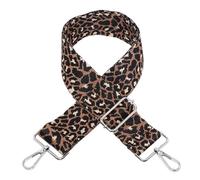 SWTOOL 2" Wide Handbag Strap Purse Straps Replacement Adjustable Guitar Strap Leopard Print Cross-Body Bag Straps with Silver Metal Buckles