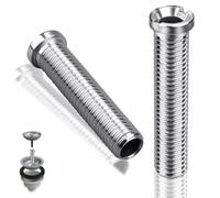 SWTYExt 2 Pcs Kitchen Sink Strainer Screw 70 mm Hollow Screw Sink M12 Kitchen Sink Plug Screw for Valve Drains for Basket Strainer Drain Valve