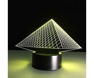 SWTZEQ 3D Night Light Egyptian Pyramids 3D Illusion LED Desk Lamp Decor, with Remote Control & 16 Colors Changing & Dimmable Function & New Year Birthday Gifts for Boy Girl Teens