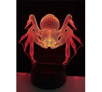 SWTZEQ 3D Night Light for Kids Bedside Lamp Animal Spider 16 Colors with Touch Switch Remote Control for Gifts Birthday Festival Bedroom Decor Lamp, Birthday Gifts Ideas for Children
