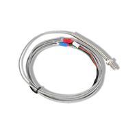 SWVABYI 1pc WRNT-02 M6 Screw K J PT100 Type 1M 2M 3M 5M Wire Cable Thermocouple Temperature Sensor for Industrial Temperature Controller(M6 K Type 2m)