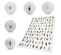SWVL Sports Boozy Golf Ball Decals Marker (100 Decals)