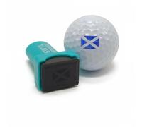 SWVL Sports Large Golf Ball Stamp Markers, Japanese Inks, Cool Design Stampers (Scotland Flag Blue)