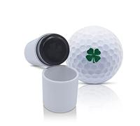 SWVL Sports Lucky 4 Leaf Clover Golf Ball Stamp Marker Multiple Designs Faces, Emojis Icons & More