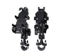 SWVYDC Motorbike Phone Holder Motorcycle Bike Phone Holder W/Shock Absorbe Handlebar Fork Stem Mount GPS Clip Shockproof Mobile Phone Stand(Handlebar)