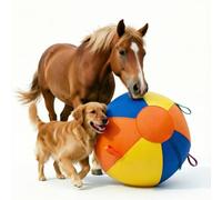 SWYIVY [Cover Only 22 Inch Dog Toy Ball Cover with Straps - Interactive Herding Ball for Large Dogs & Horses, Farm Pasture Enrichment Toy, Fetch Game Ball Protector Sleeve