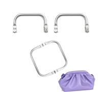 SWYSGS Set of 2 Crochet Bag Clasps, U-Shaped Aluminium Bag Closures, Bag Closure for Clutches, DIY Accessories for Bags and Purses
