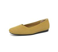 SWZEC Orthorinas - Ergonomic Pain-Relieving Ballerina Flats (Yellow,2.5)