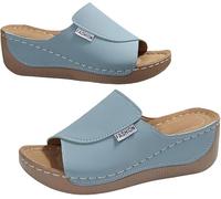 SWZEC VivaStep sandals - Ergonomic & non-slip sandals for pain relief (Blue,7)