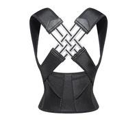 SWZEC We Relieve - Revitalize Posture Corrector,Adjustable Shoulder Posture Brace, Back Straightener Posture Black