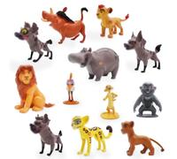 SWZY 12pcs Lion K-ing Figures Set, Mini Lion Set, Cartoon Character Cake Decoration, for Kids Birthday Decor Ornaments Party Supplies, Birthday Gift for Kids