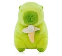 SWZY Capybara Plush Toy,25cm/9.8in Cute Capybara Stuffed Animal Doll,Cute Capybaras Doll Pendant,Capybara Creative Plush,Cute Stuffed Animal For Boys And Girls At Birthday Easter Gift (Green Banana)