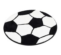 SWZY Football Rug, 60x60cm Round Soccer Bath Rug,Circle Sports Football Throw Rugs Mat,Non Slip Soft Bath Mat Washable Kids Living Room Bedroom Sofa Floor Mat Door Mat