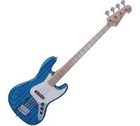 SX BASS GUITAR JAZZ STYLE TRANSLUCENT BLUE OVER AMERICAN NATURAL WHITE SWAMP ASH