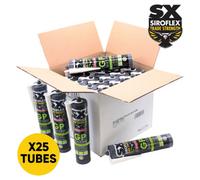 Sx Siroflex Gp Silicone White - 25 X 300Ml - General Purpose Sealant - Flexible & Waterproof Seal - Doors, Windows & More