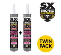 Sx Siroflex Mortar Repair Cement Grey - 2 X 300Ml Ideal Cement, Concrete & Crack Filler - Exterior & Interior