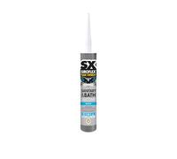 SX Siroflex Sanitary and Bath Silicone - For Sealing Bathrooms and Kitchens with Acetoxy Curing Providing a Long Lasting Flexible Waterproof Anti Fungal Finish for Interior Applications - 310ml, White