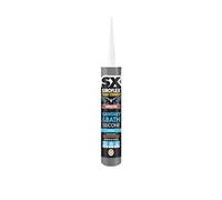 SX Siroflex Sanitary Silicone - Sealing Baths, Showers, Kitchens and Basins with Anti-Fungal Properties Providing a Waterproof Finish for Interior and Exterior Applications - 300ml, Clear