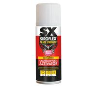 SX Siroflex Superglue Activator - Low Viscosity Solvent Based Cyanoacrylate Adhesive Activator Providing Fast Acting Performance for Supporting Bonding Applications - 400ml
